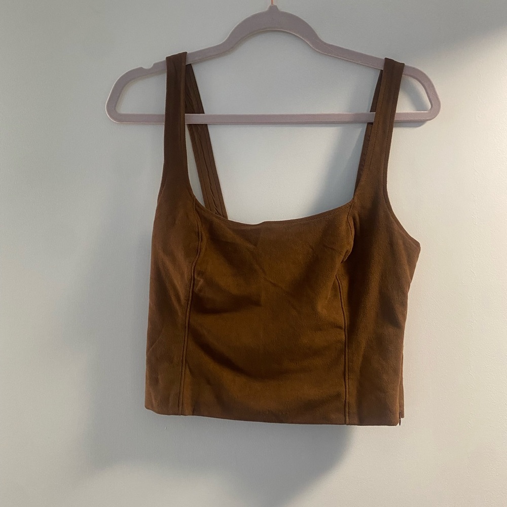 Abercrombie suede tank